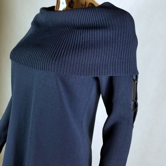 INC Grommet embellished Trimmed Tunic Sweater - Picture 3 of 6